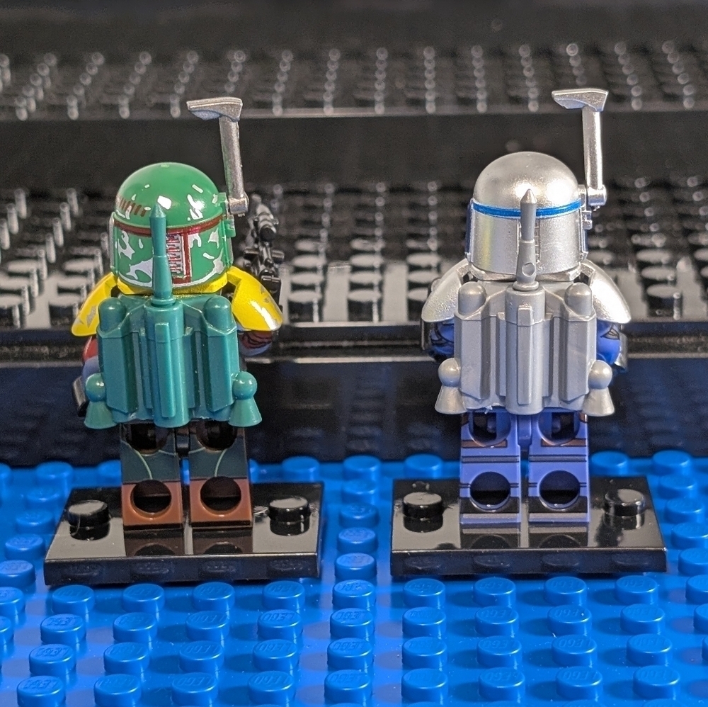 2 Minifigures- Star Wars Jango Fett Building Block Action Figure Clone Wars - Picture 4 of 16